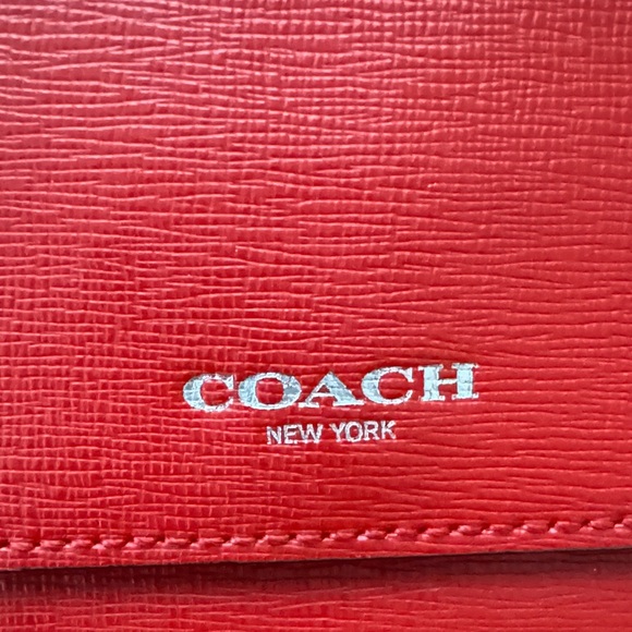 Coach Vibrant Red Women's Wallet - Picture 4 of 5